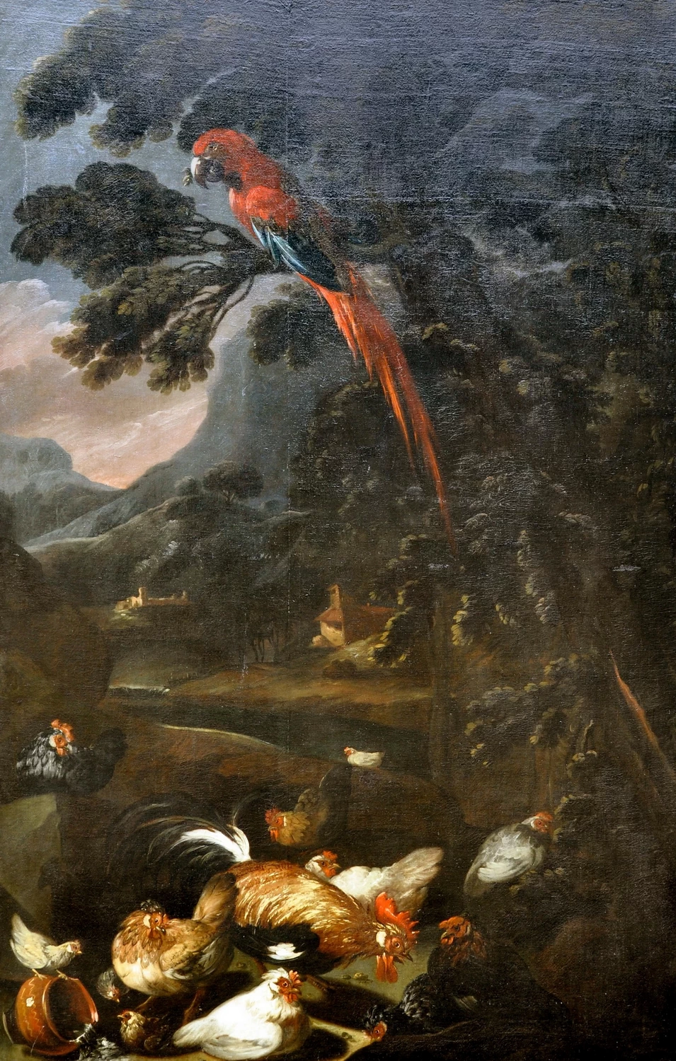 Candido - Paesaggio con Uccelli e Pappagallo